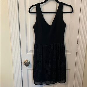 BeBop Black cocktail Mini Dress V-Neck Sleeveless